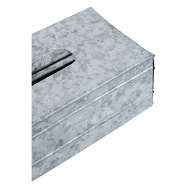 Drummond Rectangular Galvanised Steel Tissue Box