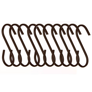 Sorello Set Of 10 Matt Black Hooks