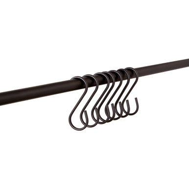 Sorello Set Of 10 Matt Black Hooks