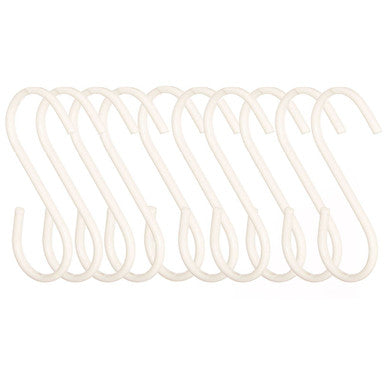 Set Of Ten Sorello Matt White Hooks