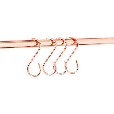 Sorello Set Of 10 Rose Gold Hanging Hooks