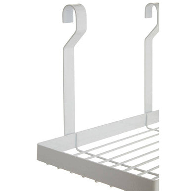 Sorello White Iron Single Shelf Storage Rack