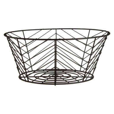Vertex Black Powder Coated Fruit Basket