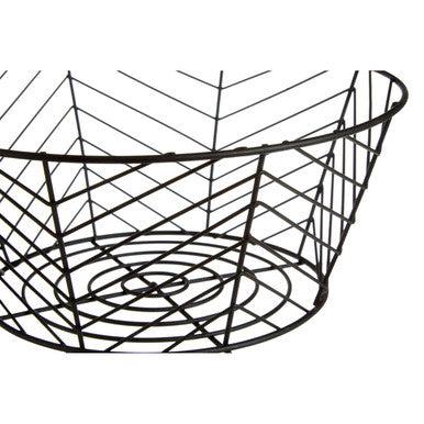 Vertex Black Powder Coated Fruit Basket