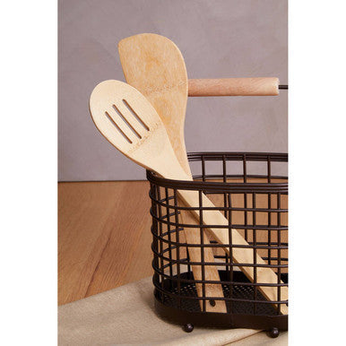 Vertex Oval Bronze Coated Utensil Holder