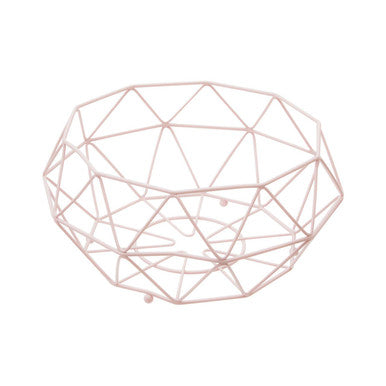 Vertex Pink Fruit Basket With Ball Feet