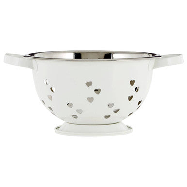 Hearts Design Ivory Colander