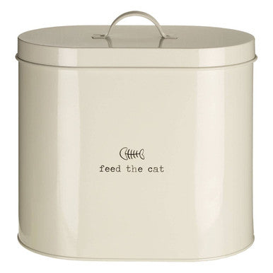 Adore Pets 6.5Ltr Feed The Cat Food Cream Storage Bin With Spoon