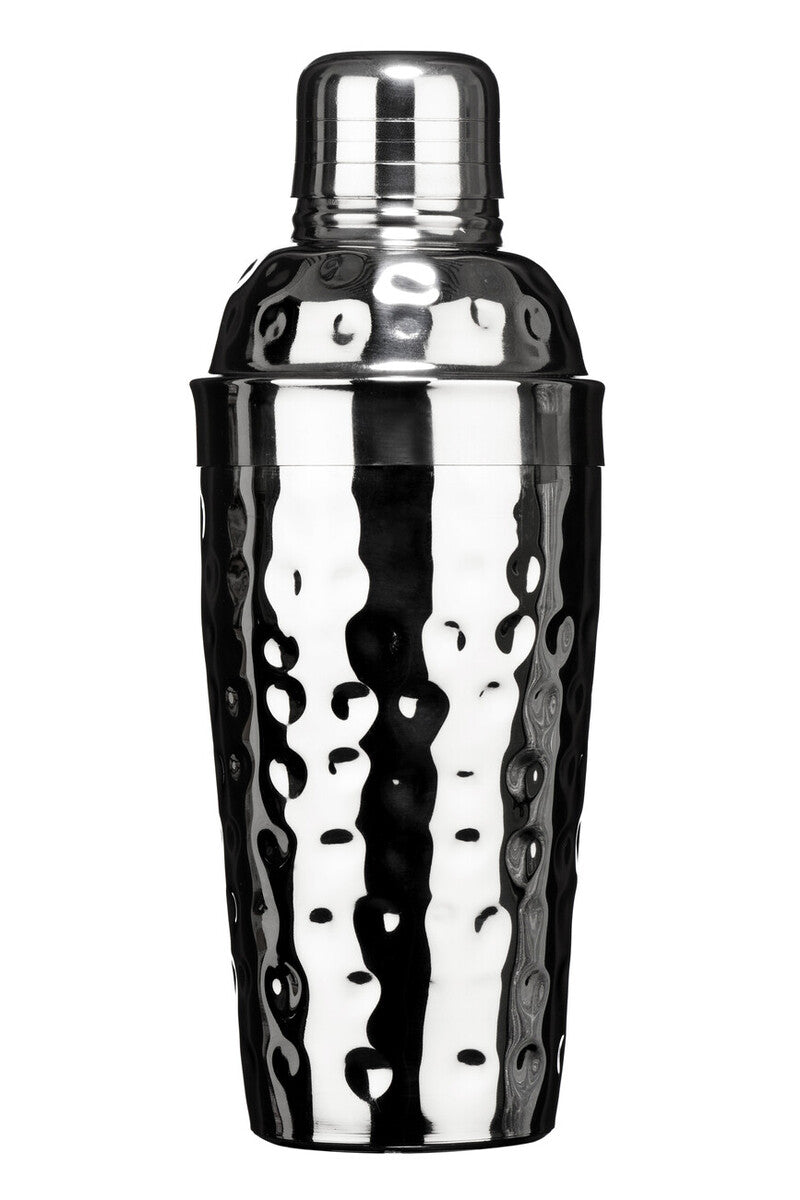 Mixology Stainless Steel Hammered Effect 500Ml Cocktail Shaker