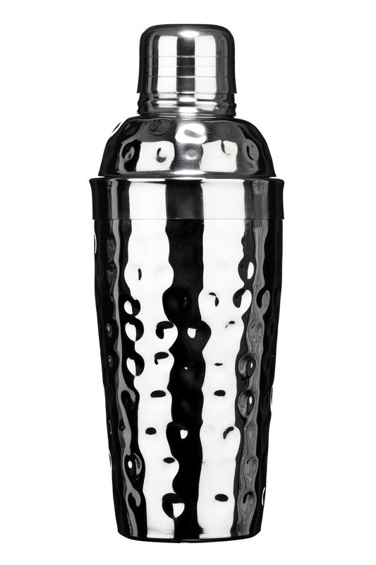 Mixology Stainless Steel Hammered Effect 500Ml Cocktail Shaker