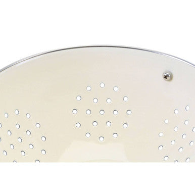 Retro Cream Enamel Colander