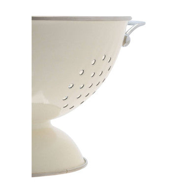 Retro Cream Enamel Colander