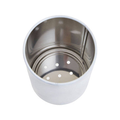 Easton White Marble Effect Utensil Holder