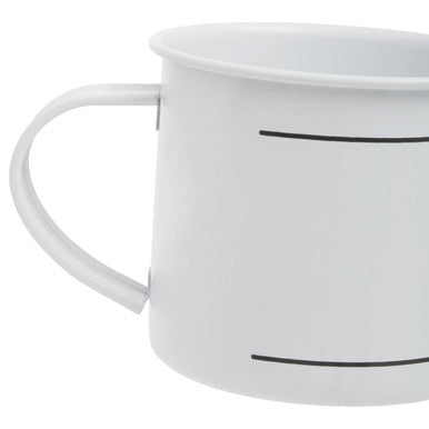 Grocer White Metal Mug