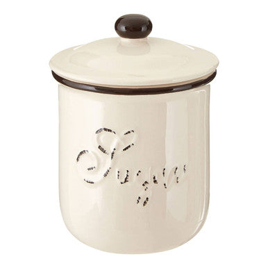 Chiltern Brown Rim Small Sugar Canister