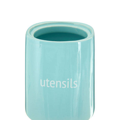 Fletcher Blue Utensil Jar