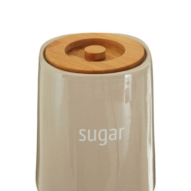 Fletcher Beige Ceramic Sugar Canister