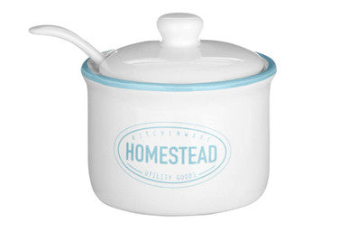 Homestead Sugar Pot With Lid And Spoon