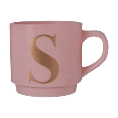 Signet Pink Monogram Mug S