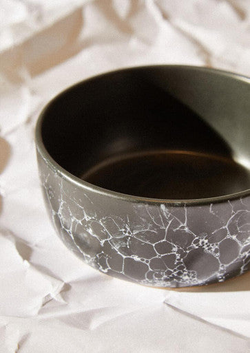 Hygge Black Faux Marble Bowl