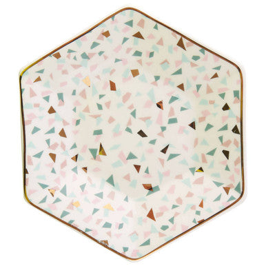 Yuki Terrazzo Pattern Dinner Plate