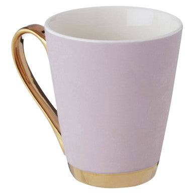 Frosted Deco Lilac Monogram Mug H