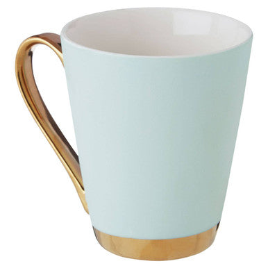 Mimo Green Frosted Deco S Letter Monogram Mug.