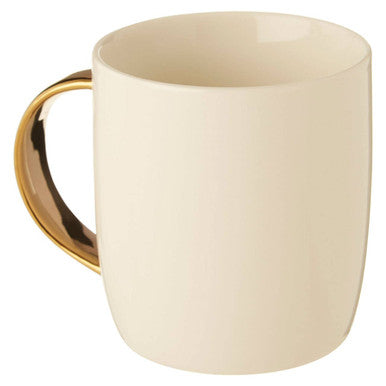 Diamond Deco White Monogram Mug L