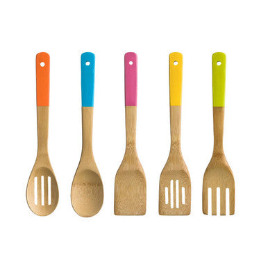 Aleki 5pc Bamboo Kitchen Utensil Set