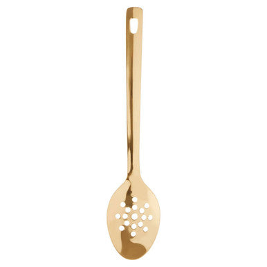 Freya Gold Finish Slotted Spoon