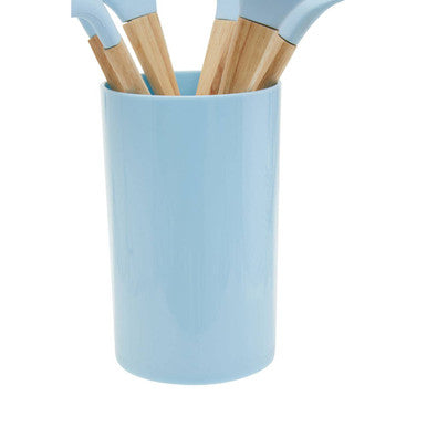 Zing 7 Piece Utensil Set In Pastel Blue