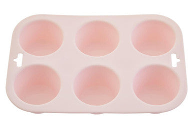 Zing Pastel Pink 6 Cup Muffin Mould