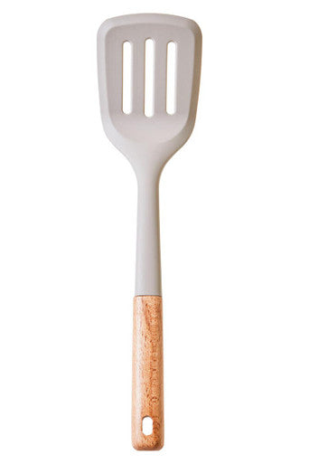 Nova Stone Grey Silicone Head Slotted Turner