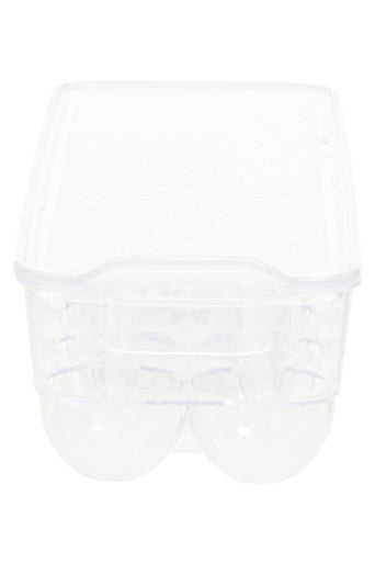 Romm Clear Plastic 14 Egg Storage Tray With Lid