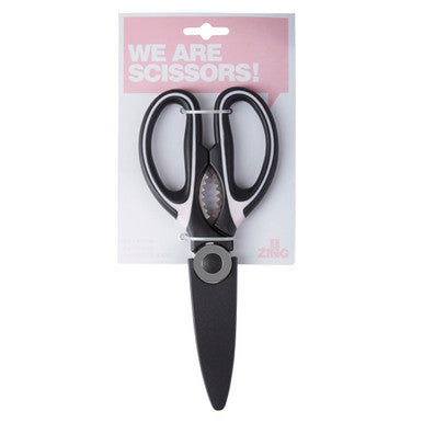 Zing Black And Pastel Pink Scissors