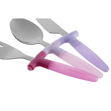 Childrens 3Pc Pink Cutlery Set