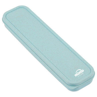 Mimo 3 Piece Mint Wheat Straw Travel Cutlery Set