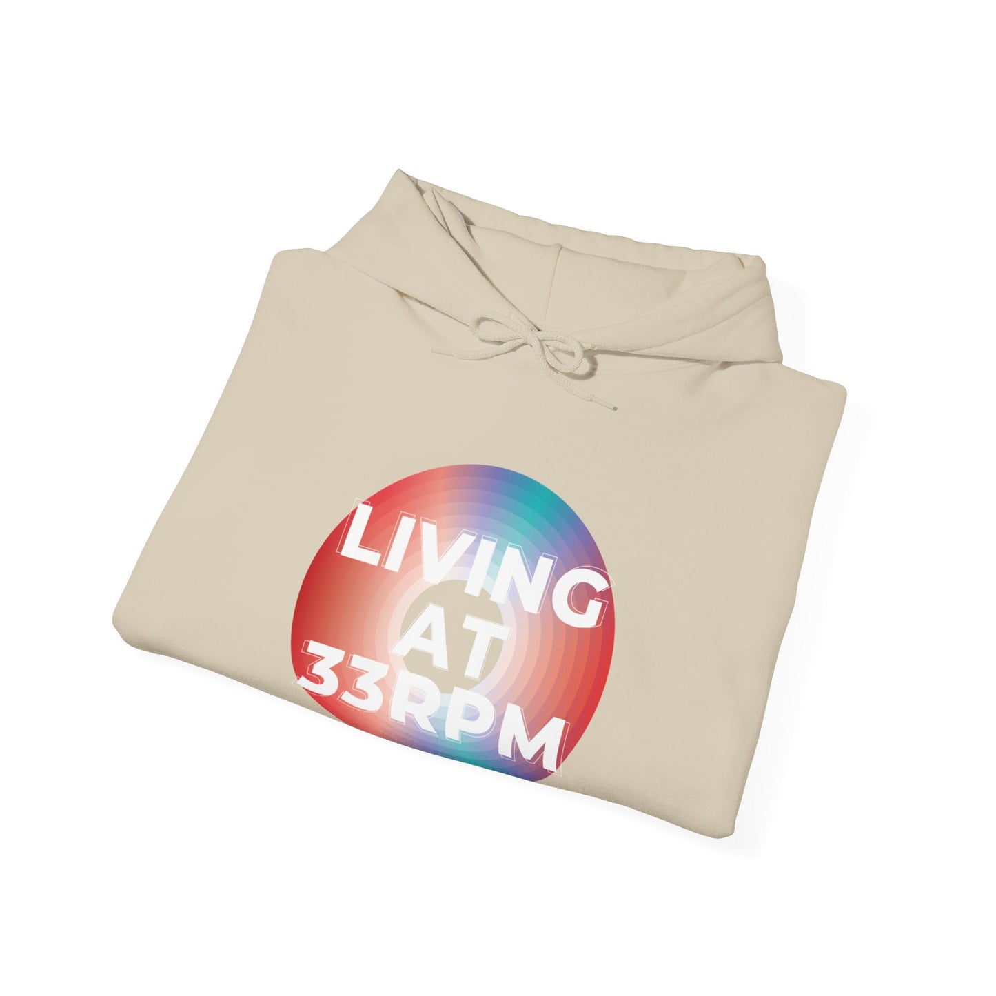 'Living at 33rpm' Men's Hoodie