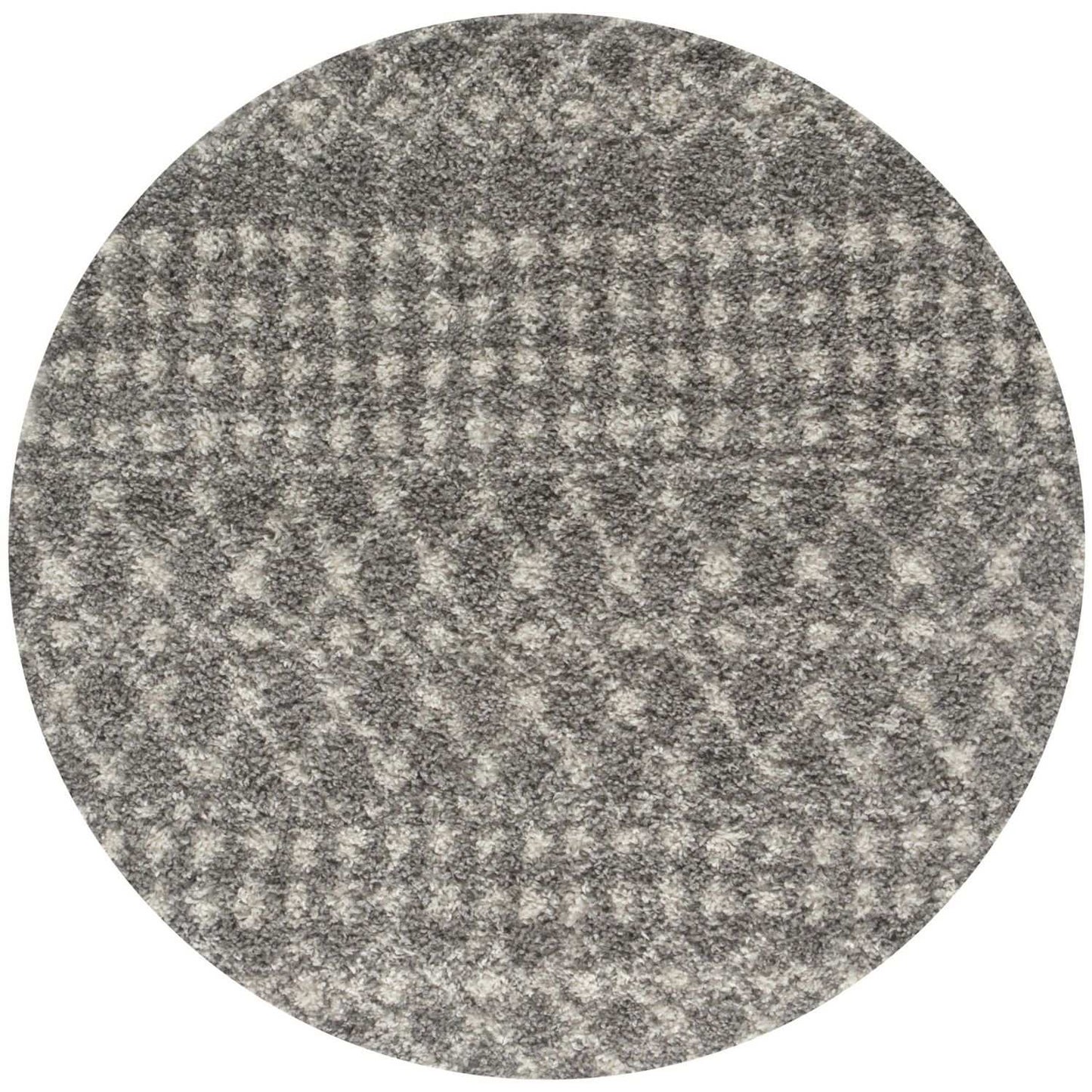 Moroccan Grey Shaggy Rug | 1010