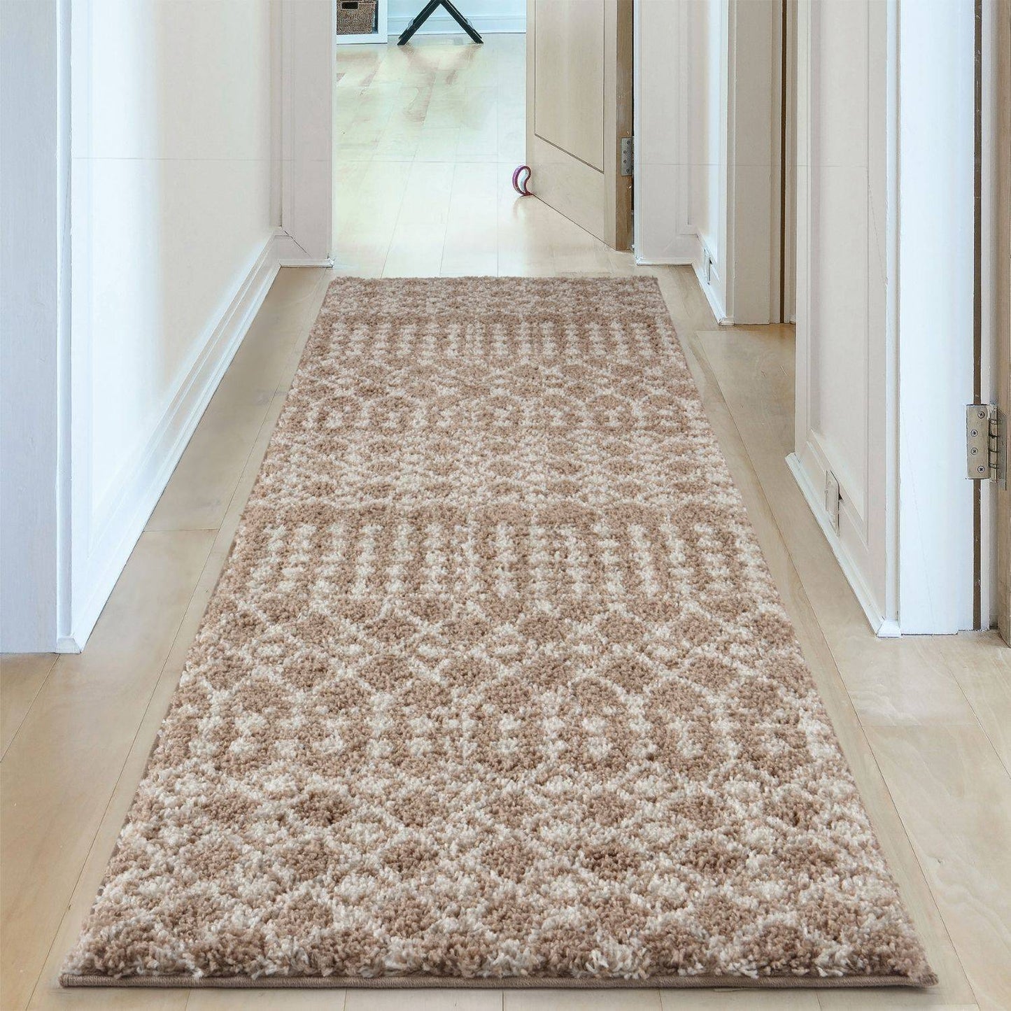 Moroccan Beige Shaggy Rug | 1020