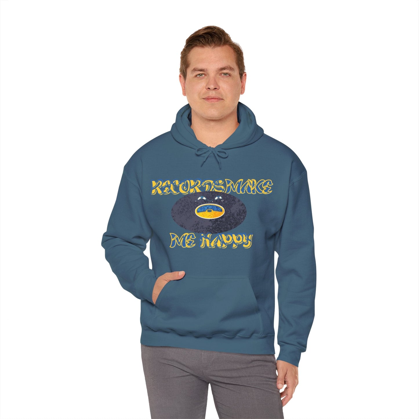 'Records Make Me Happy' Men's Hoodie