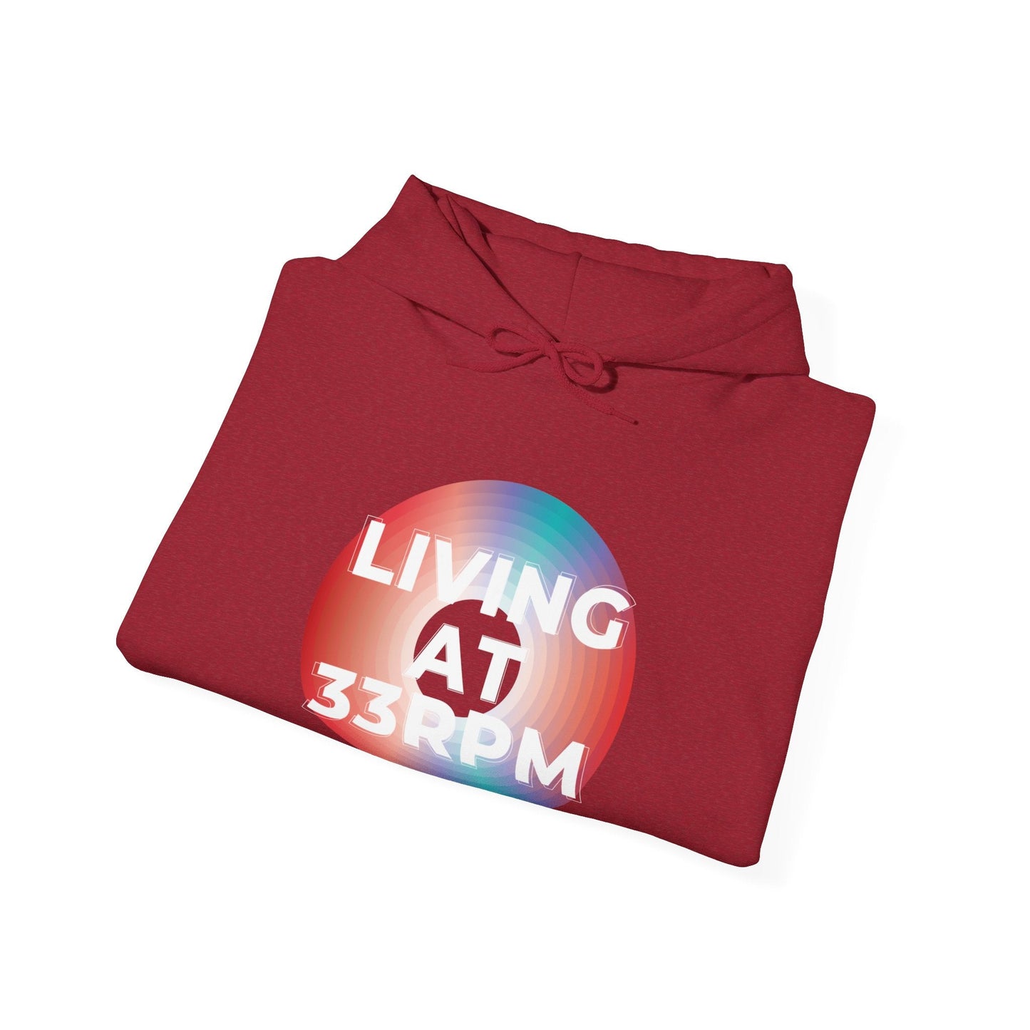 'Living at 33rpm' Men's Hoodie