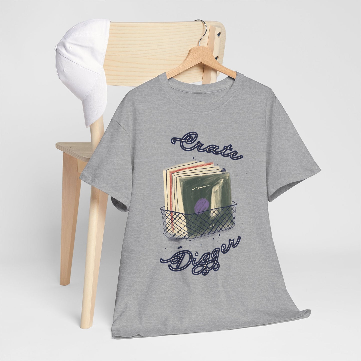 'Crate Digger' Vinyl Records Men's T-Shirt