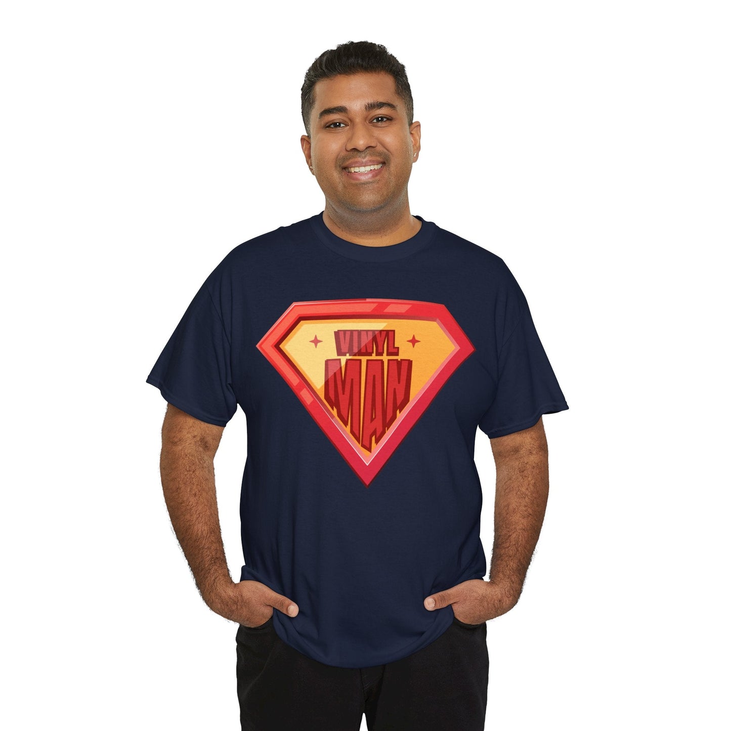 'Vinyl Man' Men's Superhero T-Shirt