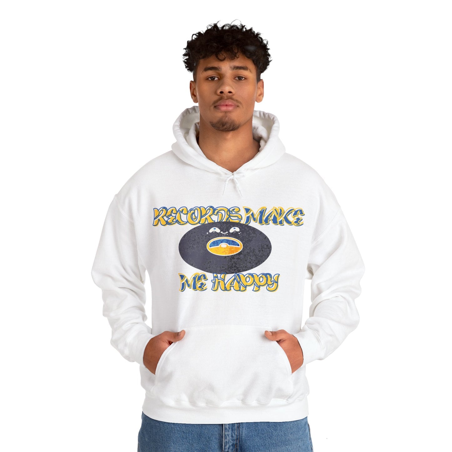 'Records Make Me Happy' Men's Hoodie