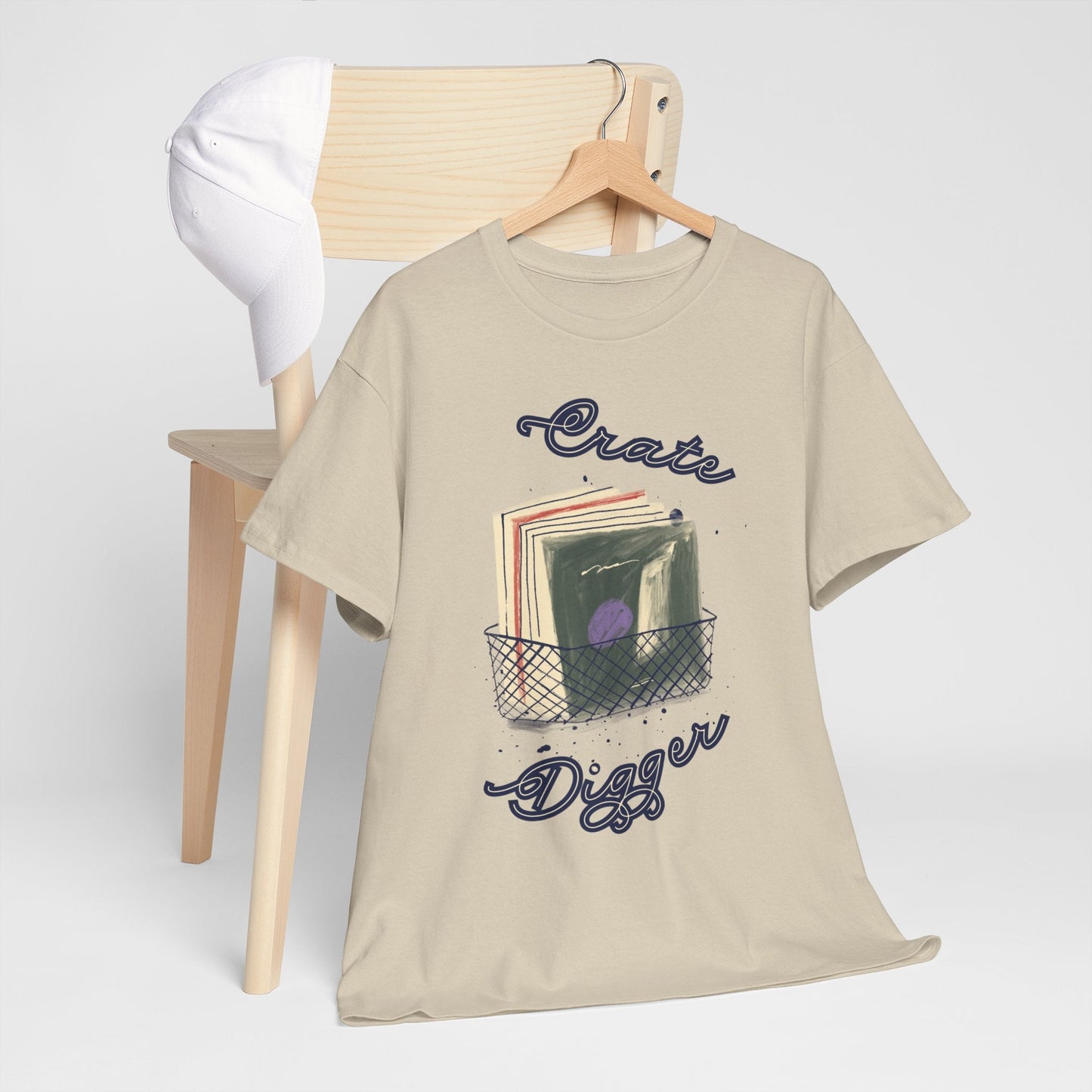'Crate Digger' Vinyl Records Men's T-Shirt
