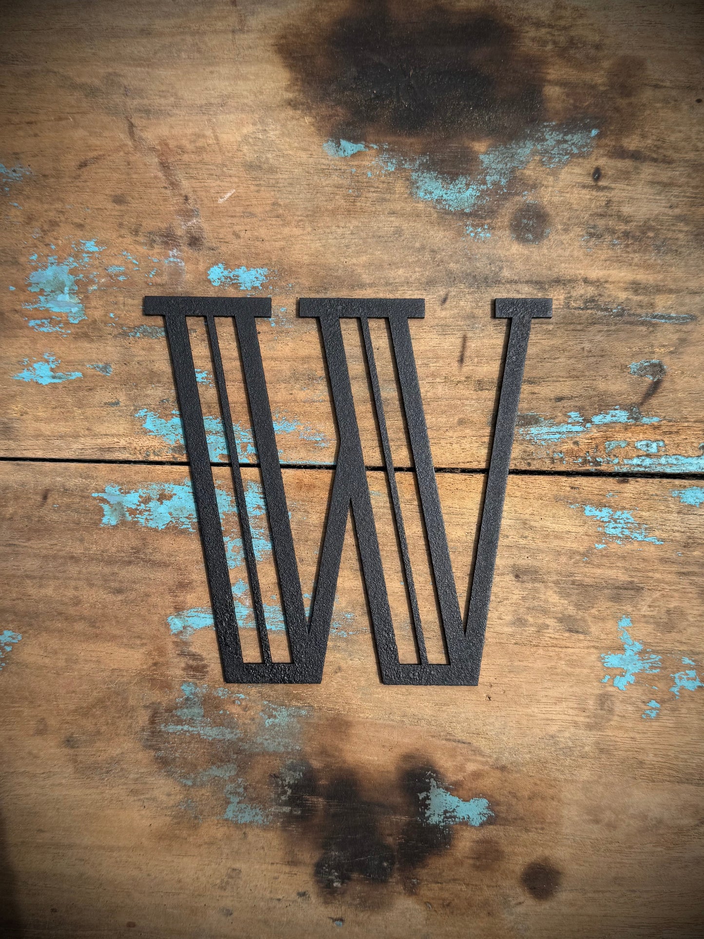 Black 5" or 12" Art Deco Metal Lettering A-Z 0-9