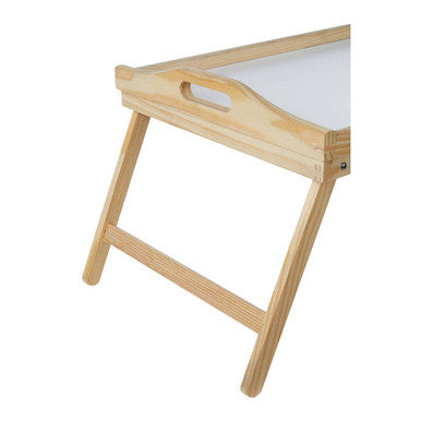 White Top Pinewood Bed Tray.
