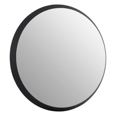 Athena Round Medium Black Wall Mirror