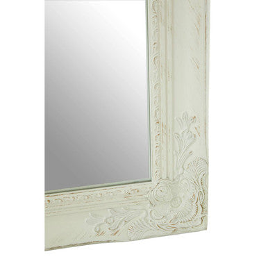 Andrey White And Brushed Gold Finish Wall Mirror